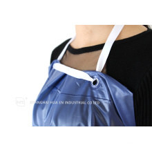 blue plastic disposable aprons for dental hospital use